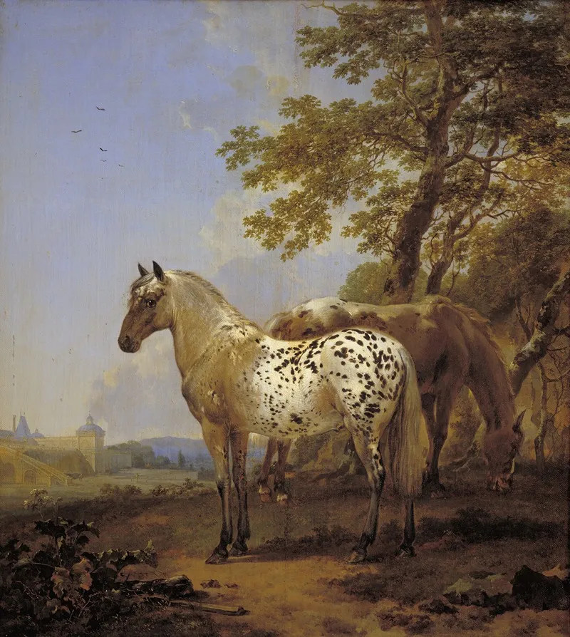 Two Horses In A Landscape