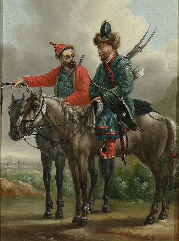 Two Kalmyk Horsemen