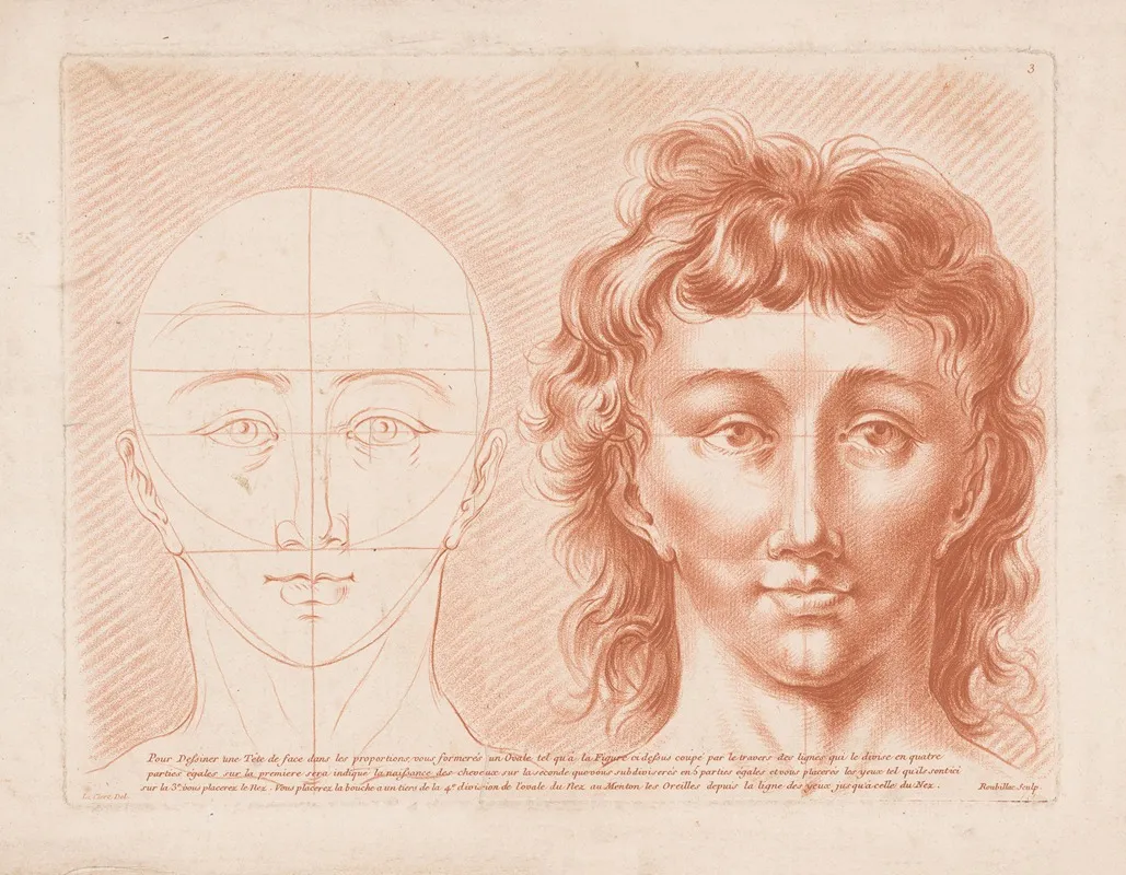 Two Male Heads In Profile One In Schematic View 2