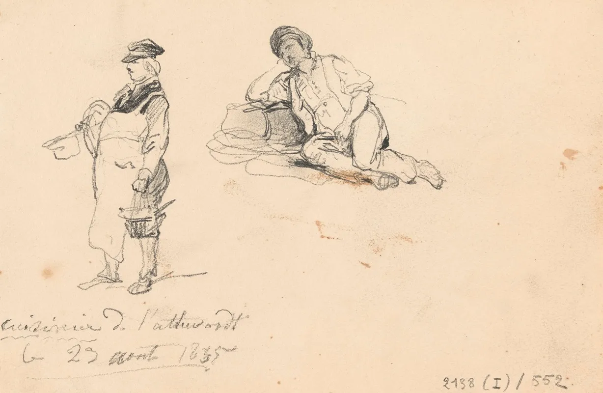 Two Men 5 by Nicaise De Keyser - Canvas Print