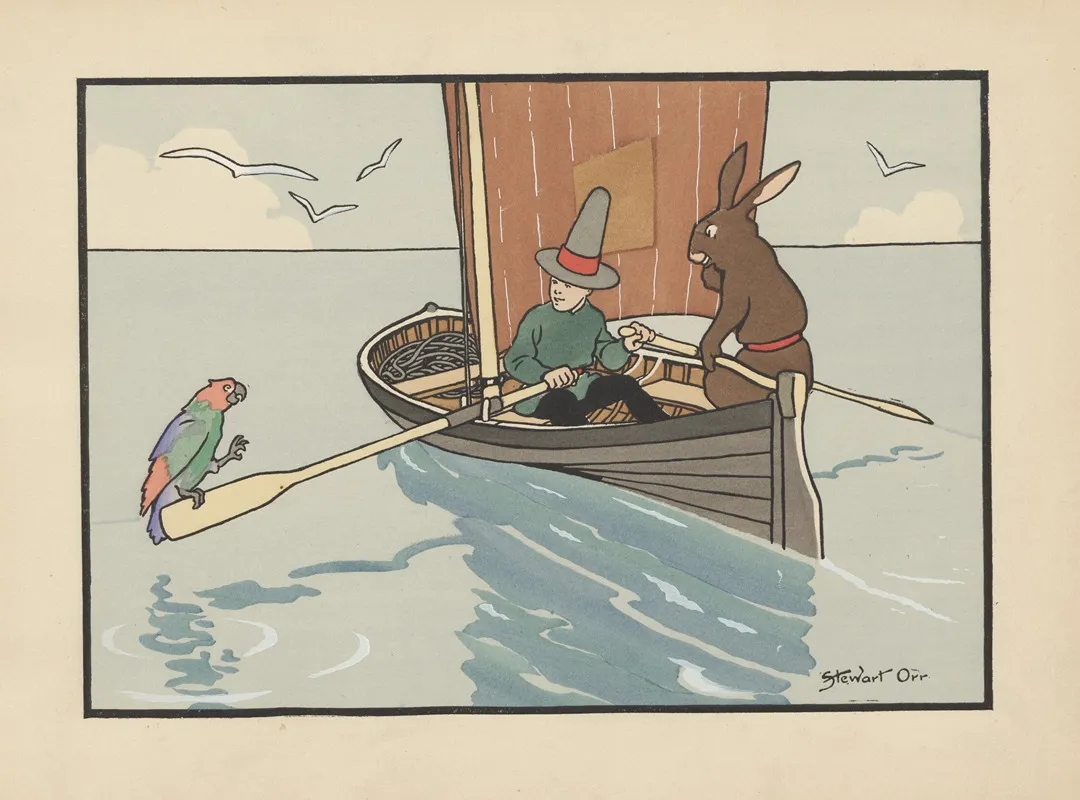 Two Merry Mariners Pl 04 by Stewart Orr - Canvas Print
