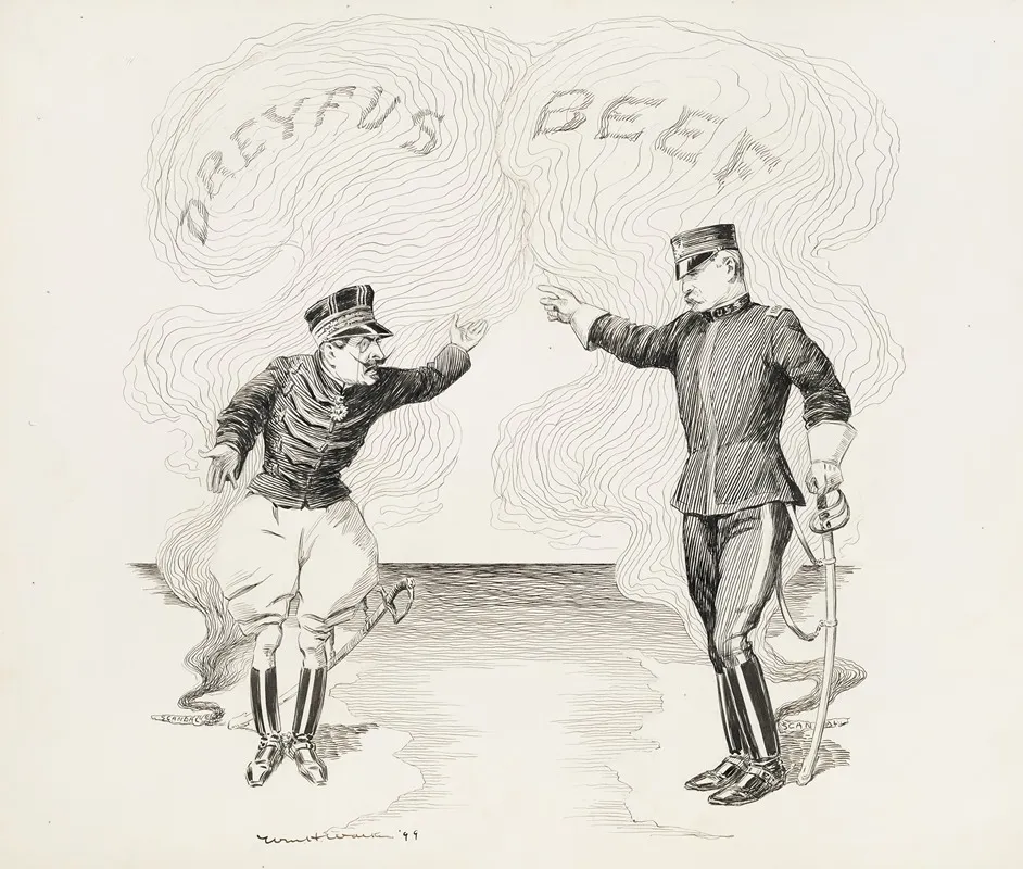 Two Military Men One From France And The Other From The U S Confront Each Other Over Scandals In The Others Country While Disregarding Their Own