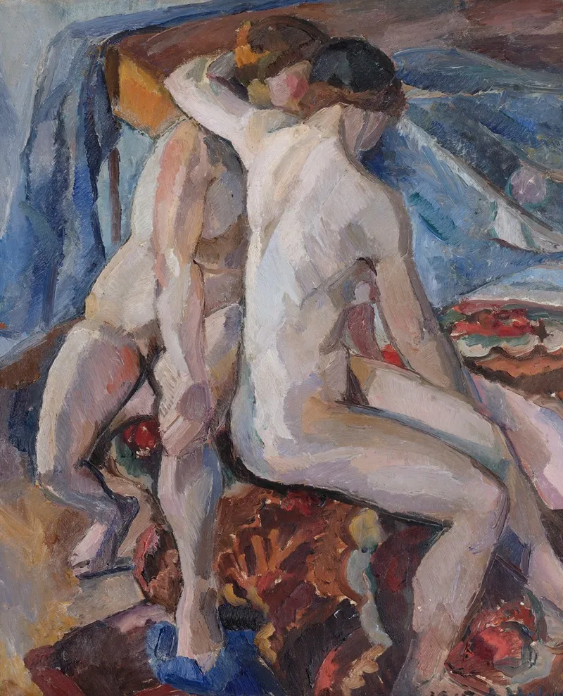 Two Models by Astrid Holm - Canvas Print