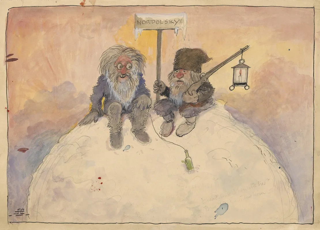 Two Russians At The North Pole