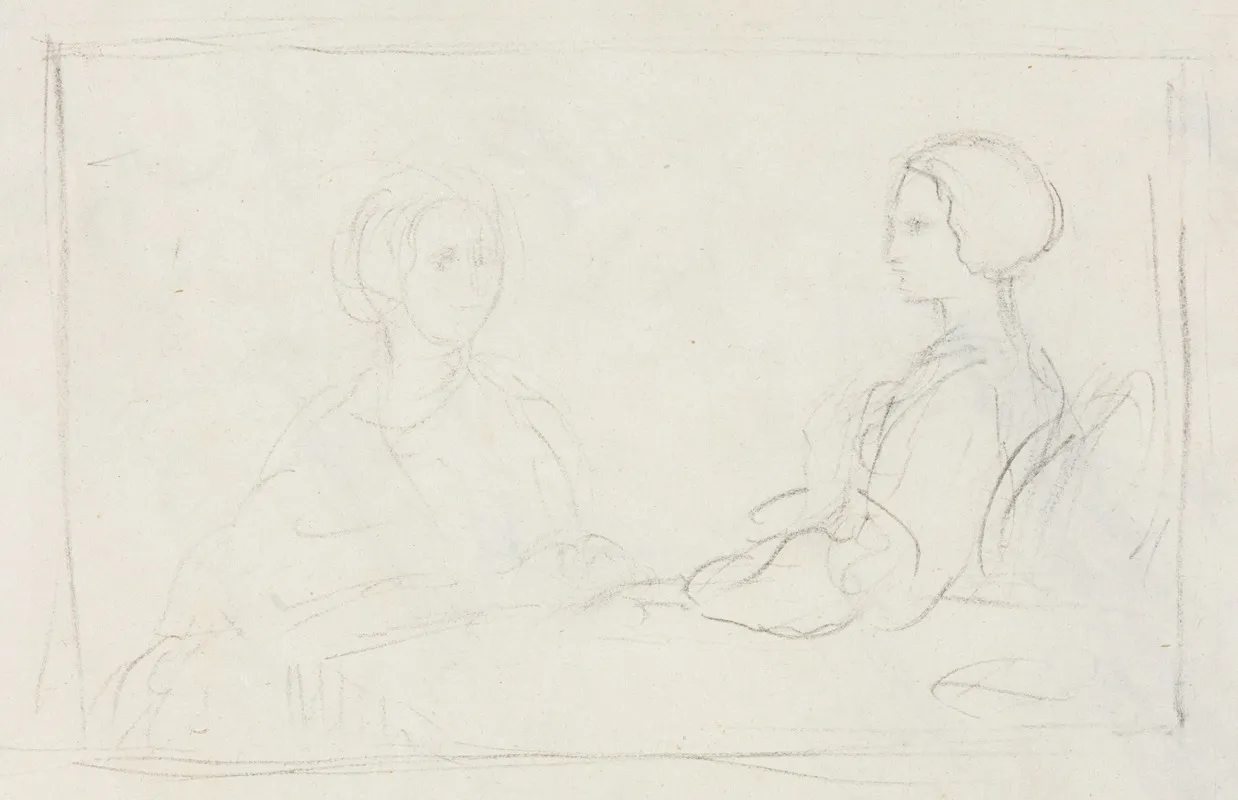Two Seated Women Verso