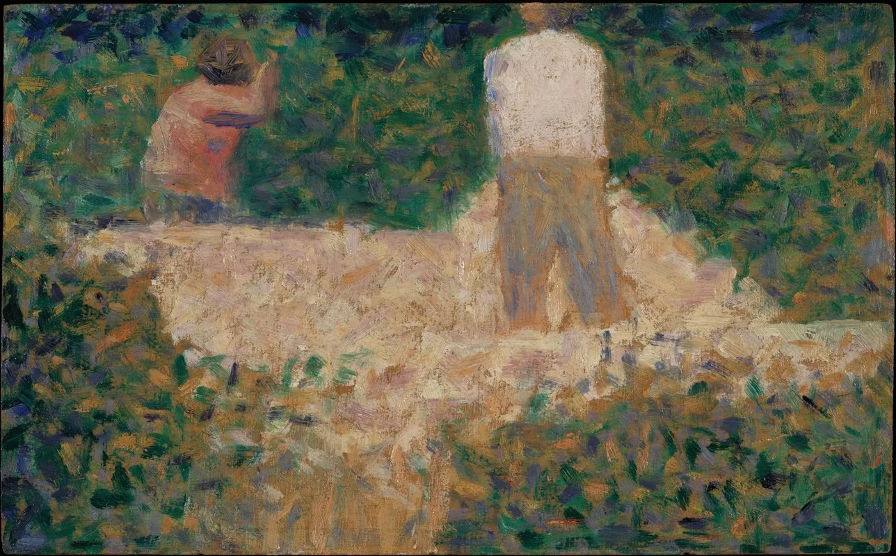 Two Stonebreakers by Georges Seurat - Canvas Print
