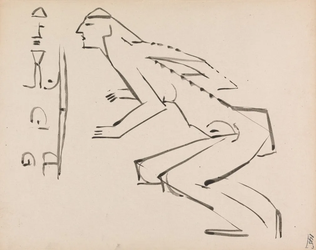 Two Studies For A Sculpture by Henri Gaudier-Brzeska - Canvas Print