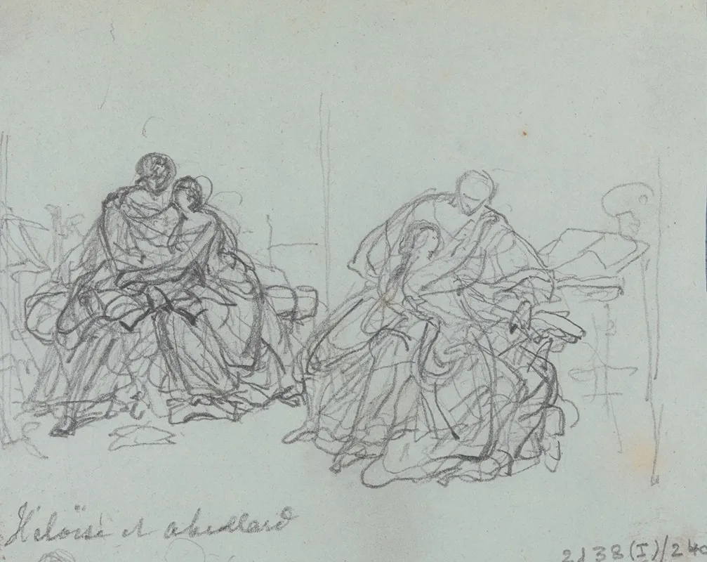 Two Studies For Heloise And Abelard