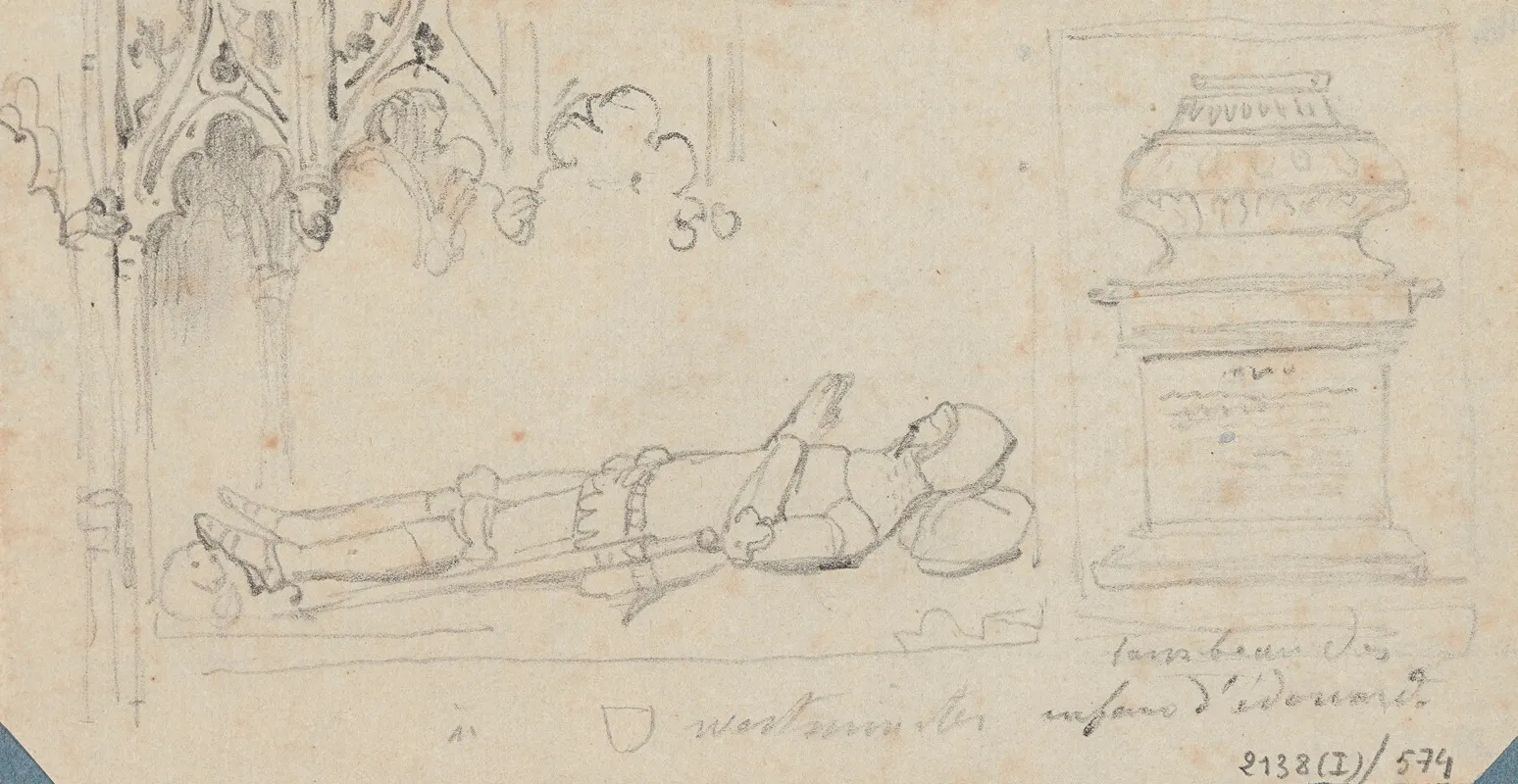 Two Tombs In Westminster Abbey by Nicaise De Keyser - Canvas Print