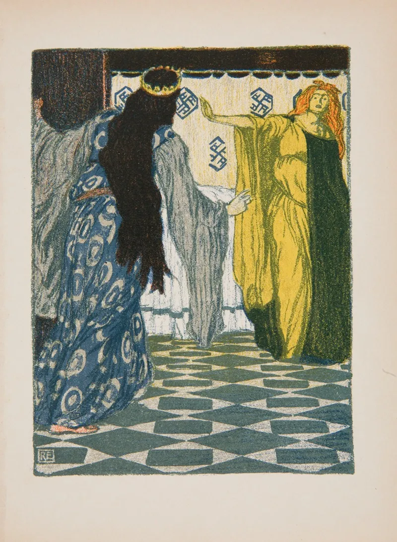 Two Women 23 by Robert Engels - Canvas Print