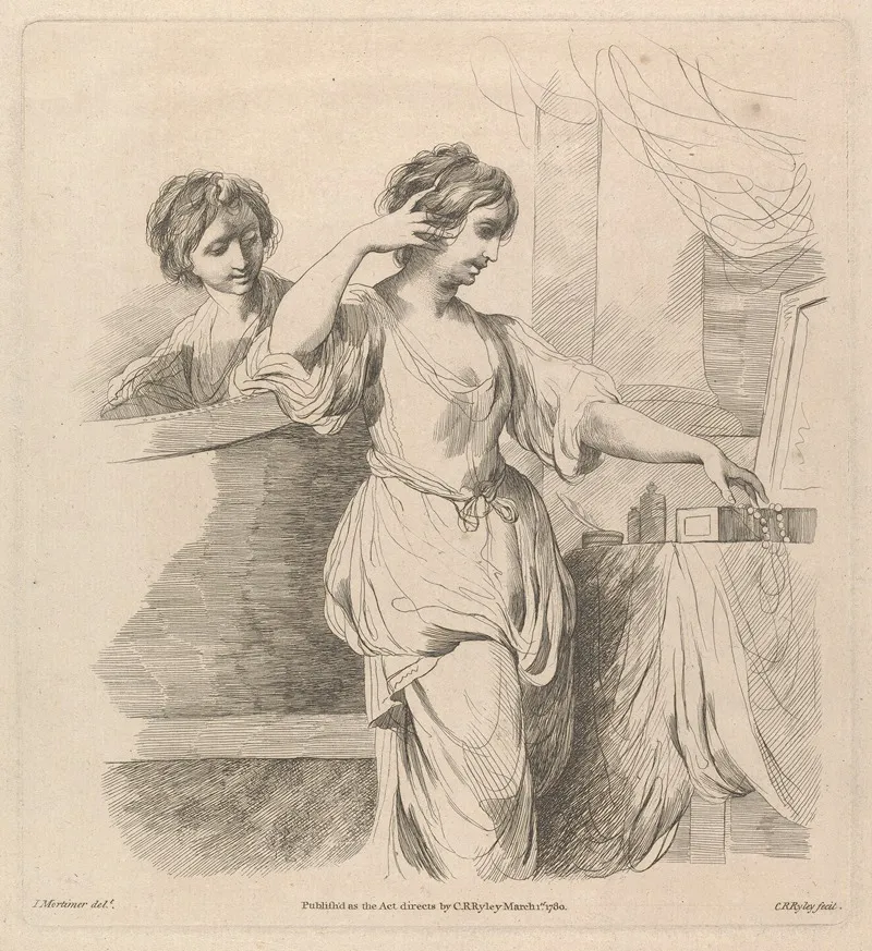 Two Women At Toilette