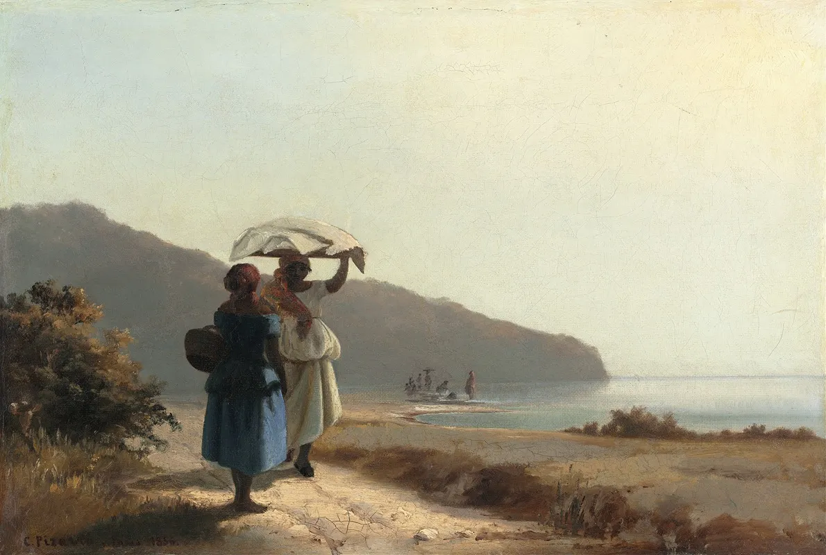 Two Women Chatting By The Seast Thomas