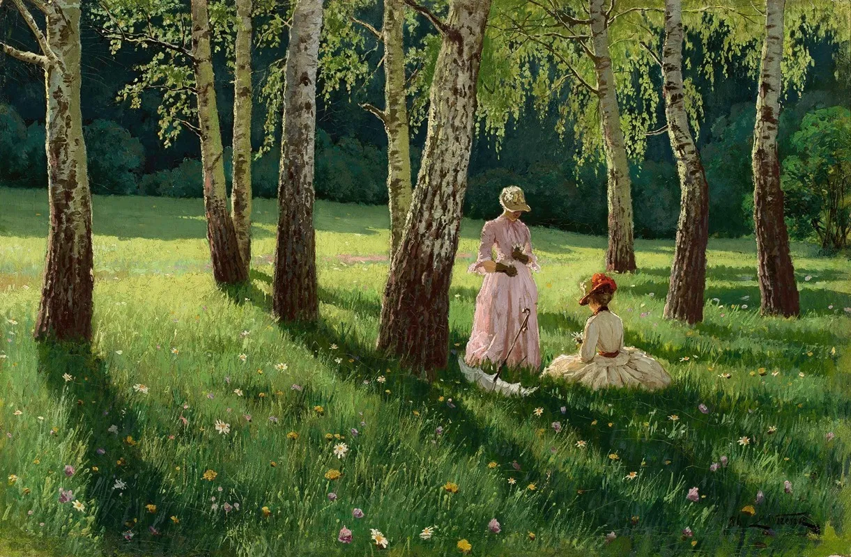 Two Women In A Grove
