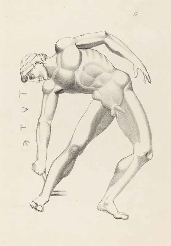 Tydaeus by After John Flaxman - Canvas Print