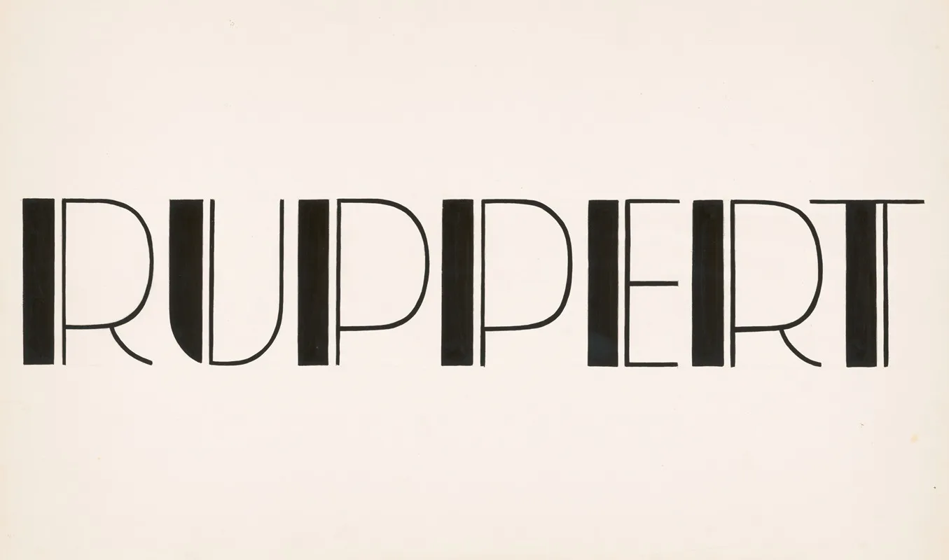 Typographical Studies For Ruppert Beer