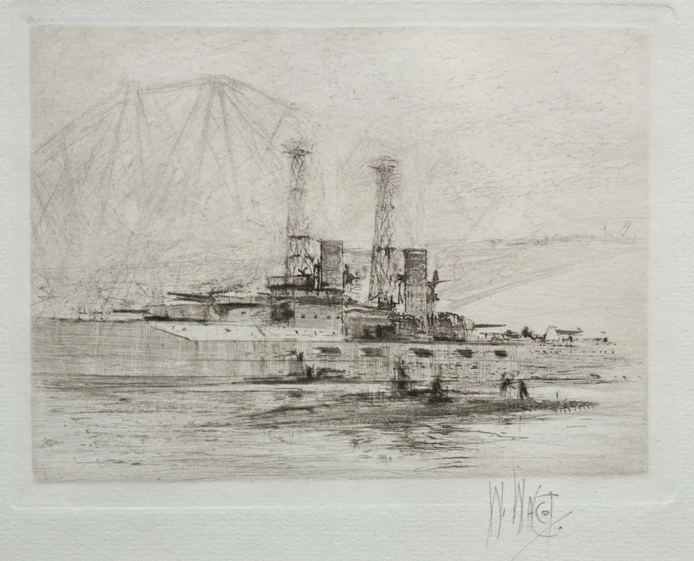 U S S Delaware by William Walcot - Canvas Print