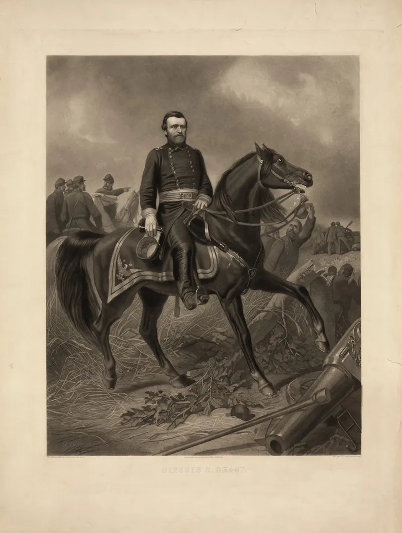 Ulysses S Grant 10 by William Sartain - Canvas Print