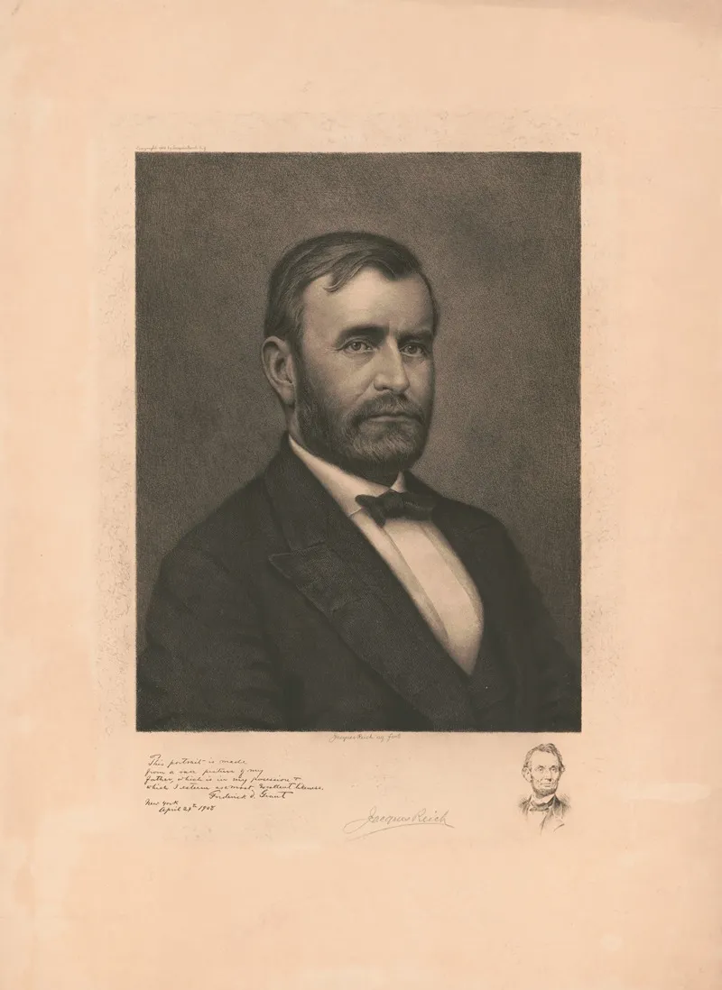 Ulysses S Grant 7 by Jacques Reich - Canvas Print