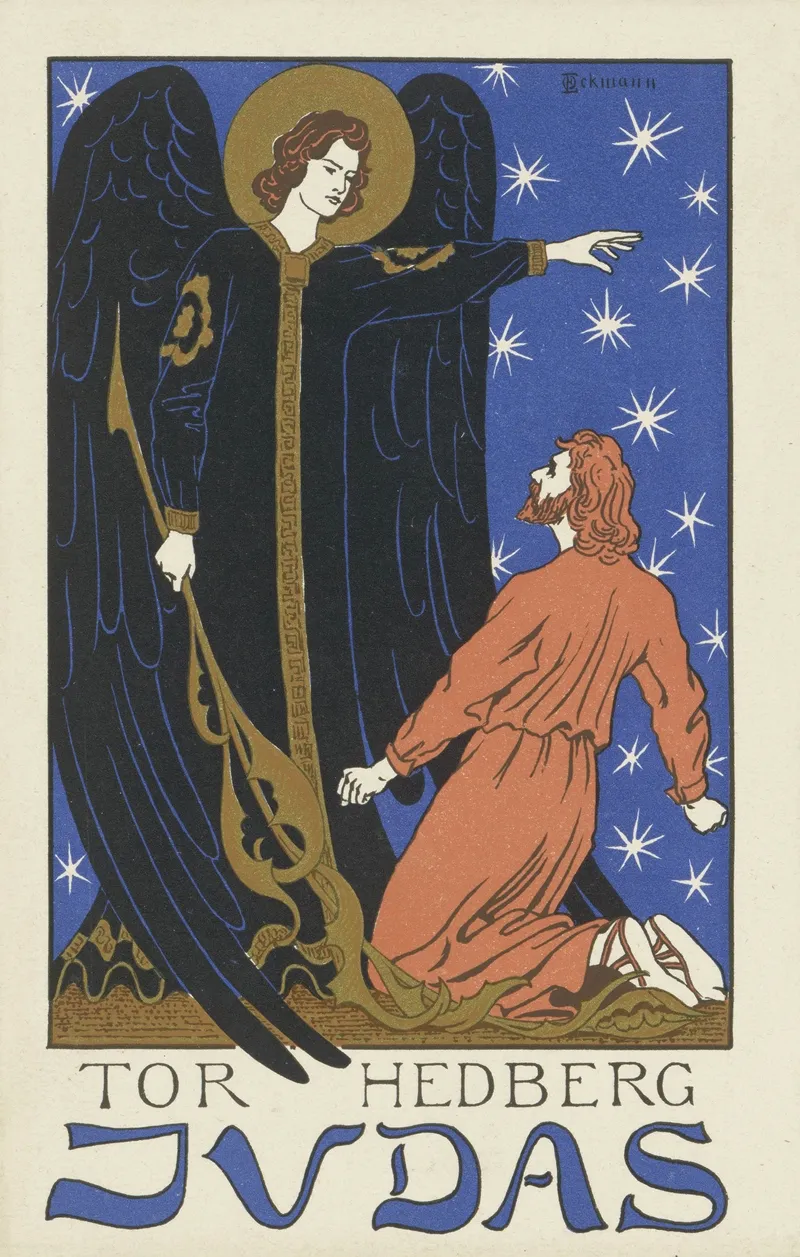 Umschlagtitel Zu Tor Hedberg Judas by Otto Eckmann - Canvas Print