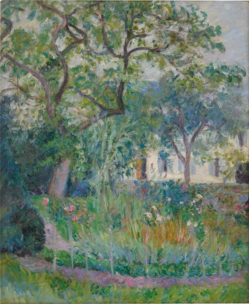 Un Coin De Jardin by Blanche Hoschedé-Monet - Canvas Print