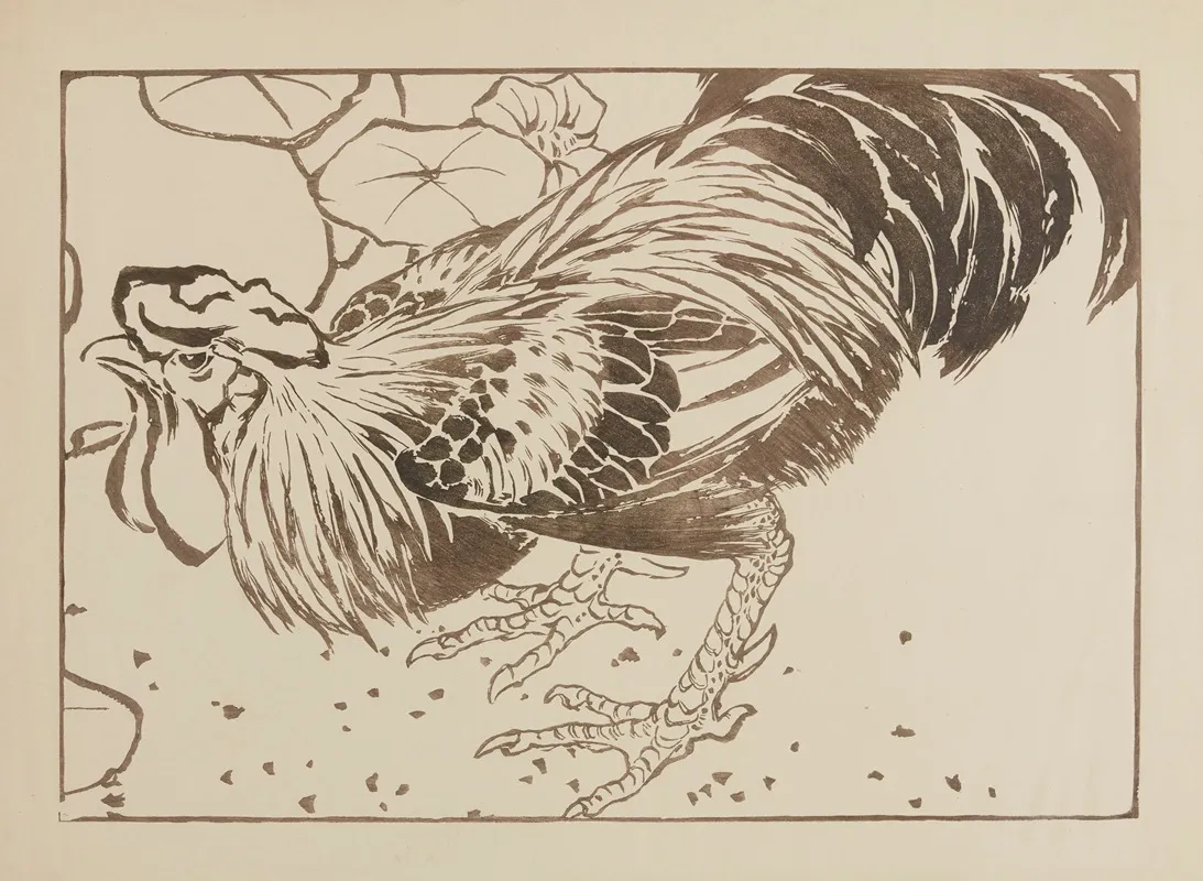 Un Coq by Jules Chadel - Canvas Print