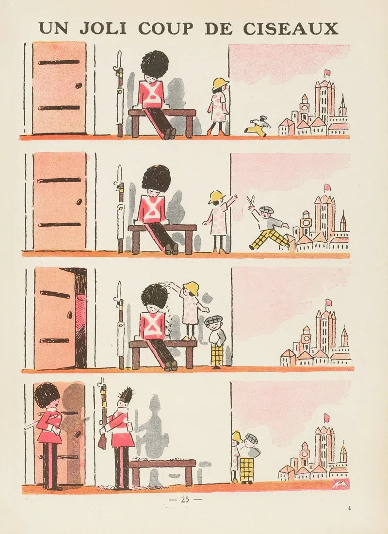 Un Joli Coup De Ciseaux by André Hellé - Canvas Print
