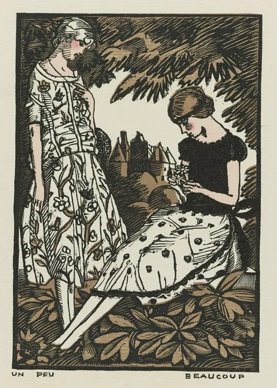 Un Peu Beaucoup by Fernand Siméon - Canvas Print