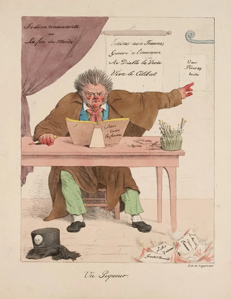 Un Piqueur by Pierre Langlumé - Canvas Print