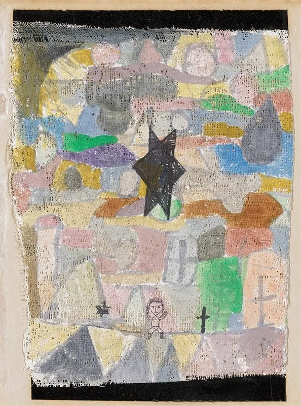 Under A Black Star by Paul Klee - Canvas Print