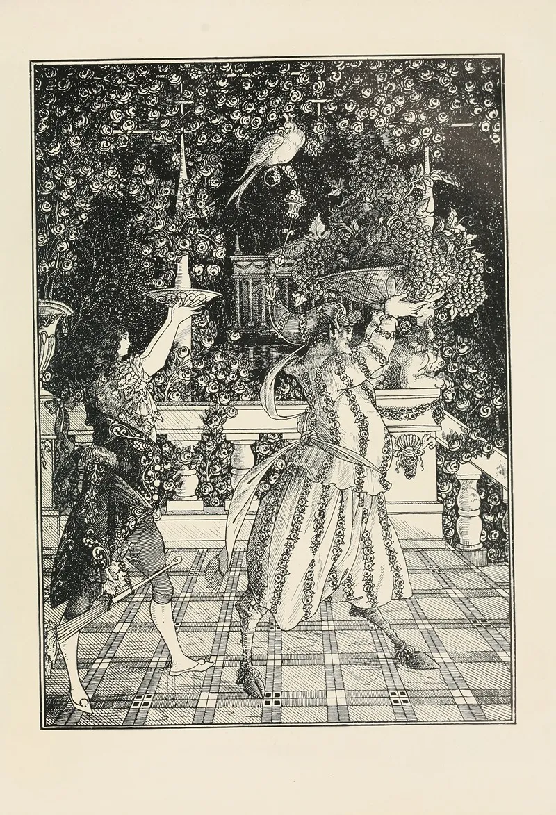 Under The Hill Pl 03 by Aubrey Vincent Beardsley - Canvas Print