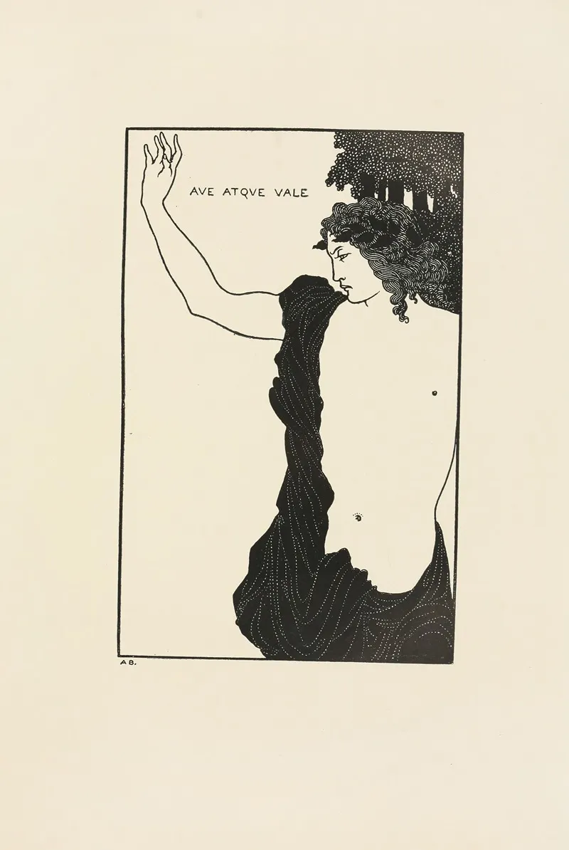 Under The Hill Pl 09 by Aubrey Vincent Beardsley - Canvas Print