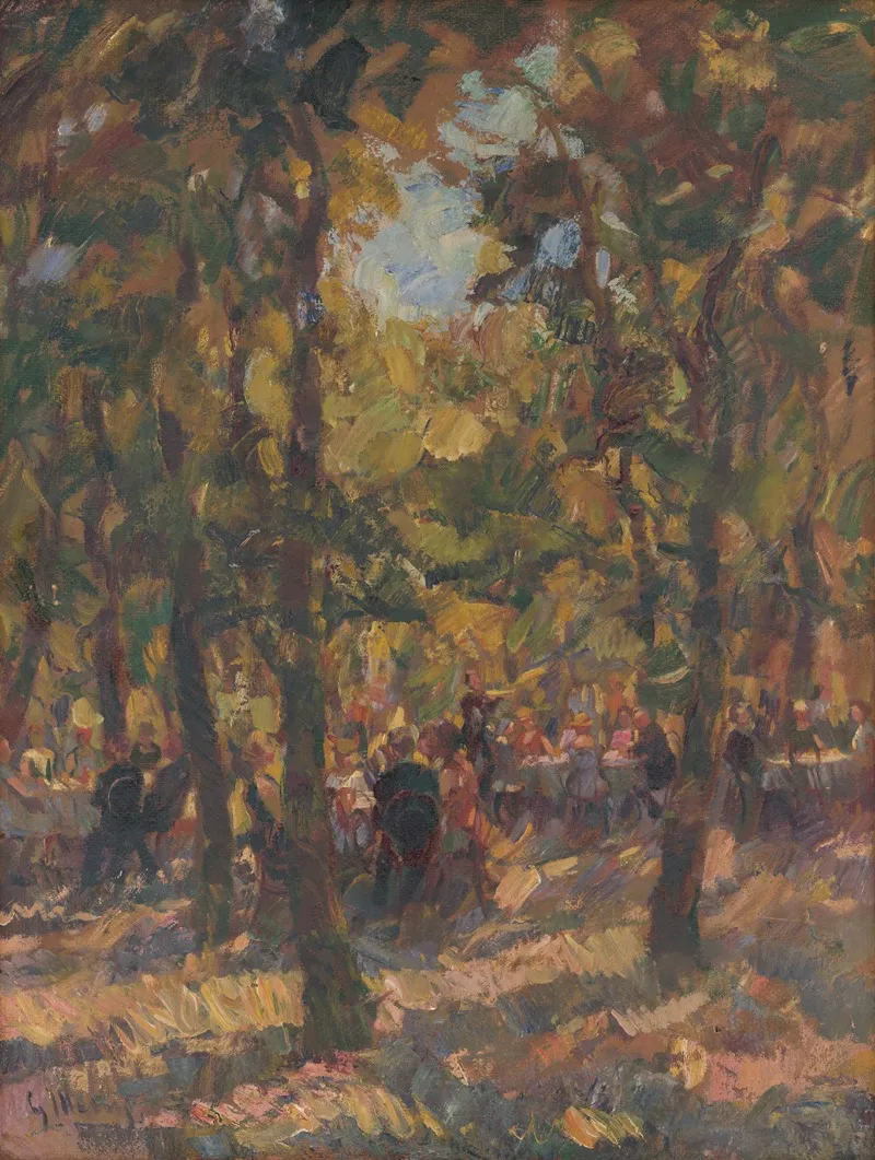 Under The Trees 3 by Gustáv Mallý - Canvas Print