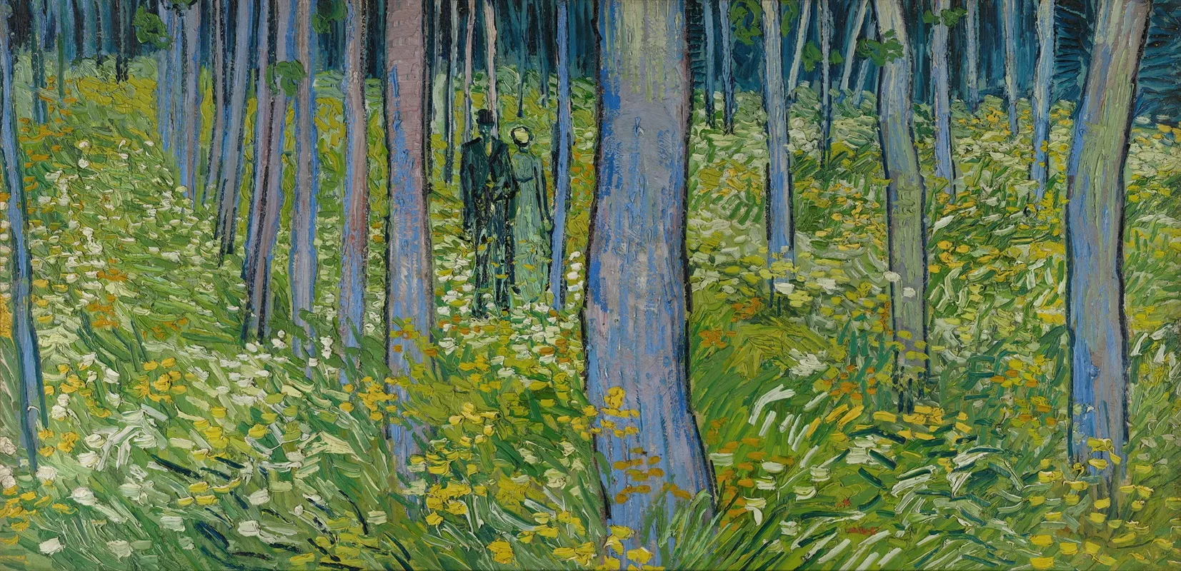Undergrowth With Two Figures