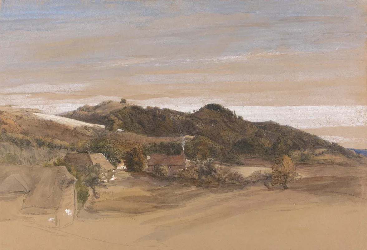 Underriver Hills Near Sevenoaks Kent From The Grounds Of J Herries Esq 2