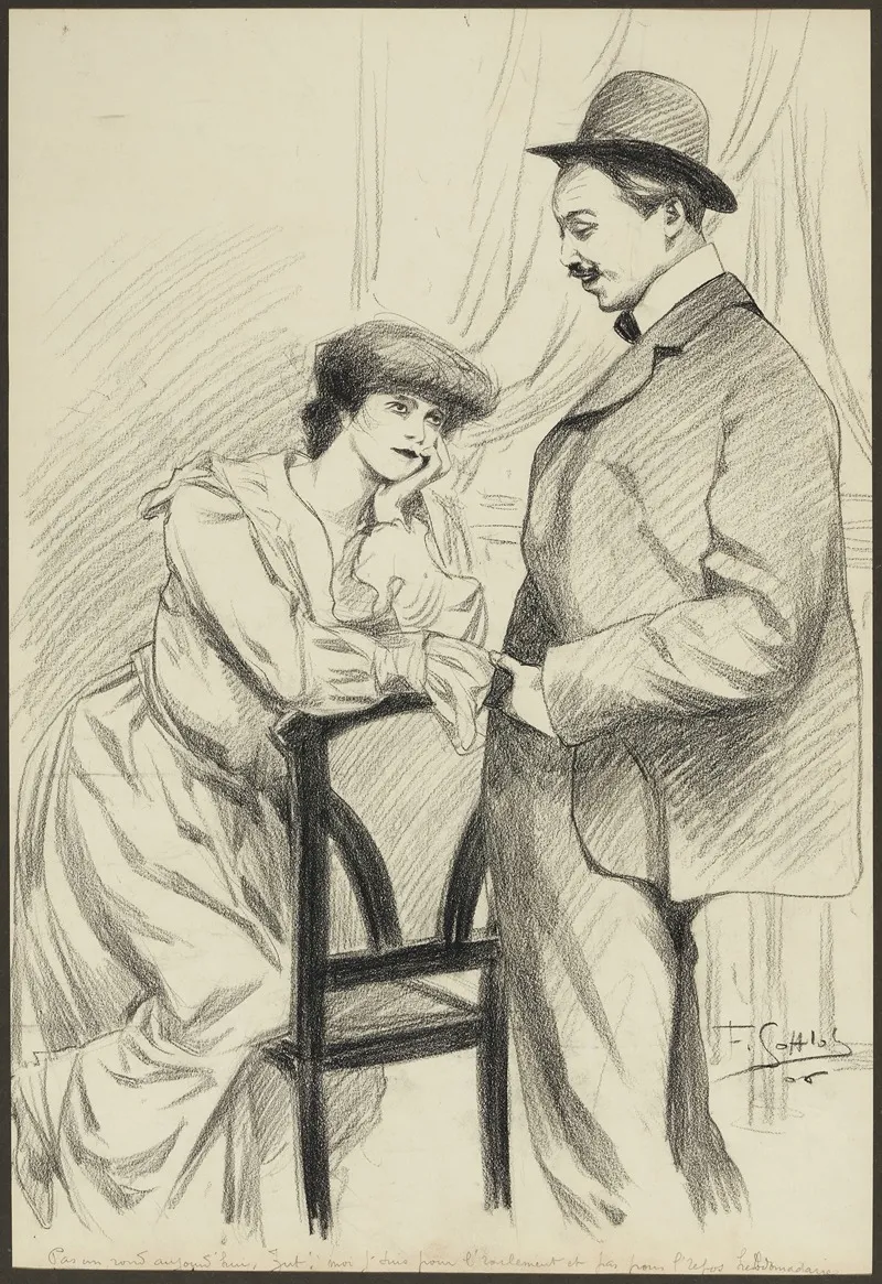 Une Mauvaise Loi by Fernand Louis Gottlob - Canvas Print
