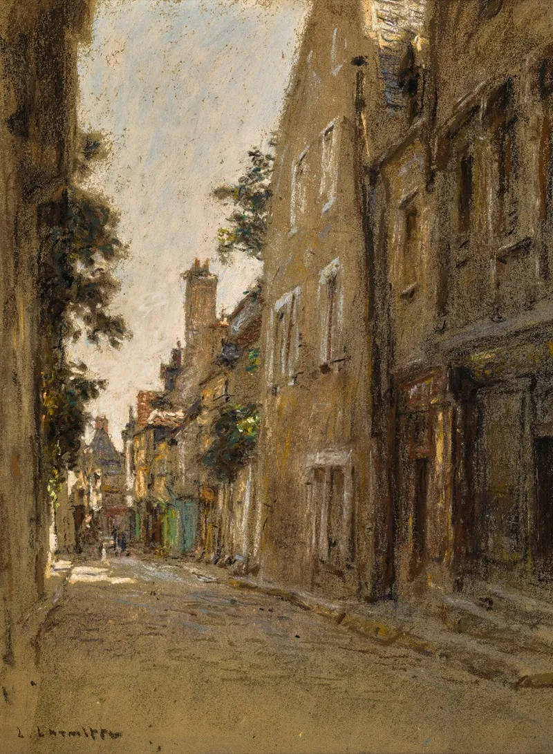 Une Rue A Bourges 2 by Léon Augustin Lhermitte - Canvas Print