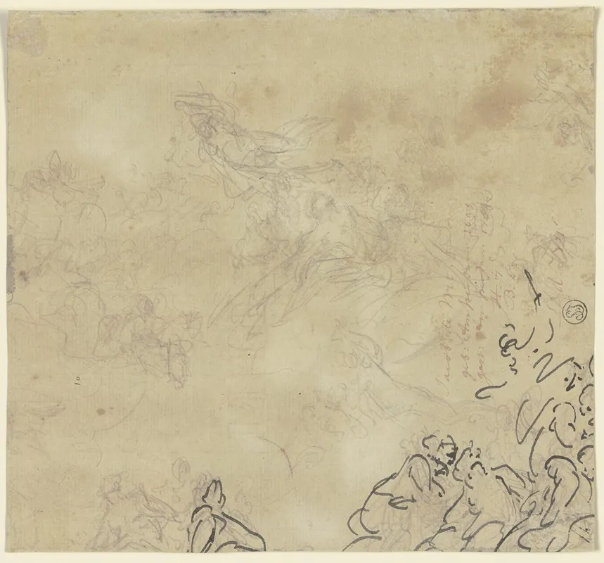 Ungedeutete Bewegte Szene by Jacob de Wit - Canvas Print