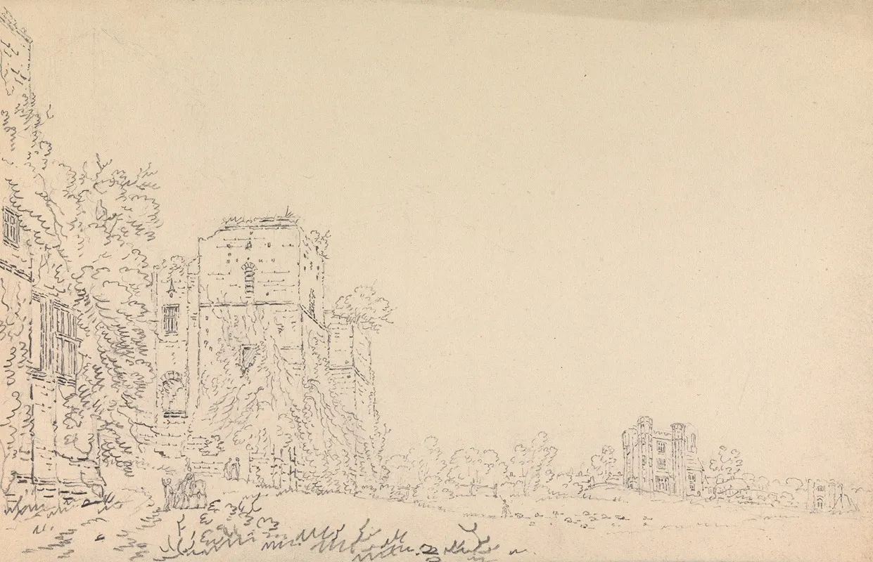 Unidentified Castle by Thomas Girtin - Canvas Print