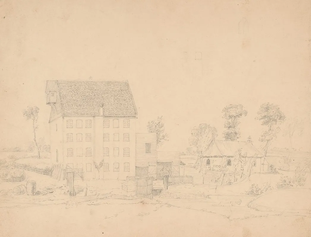 Unidentified Mill And Church