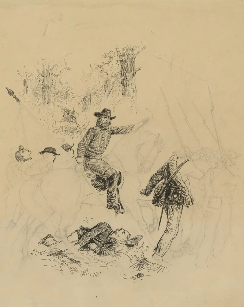 Unidentified Officer Directing His Men