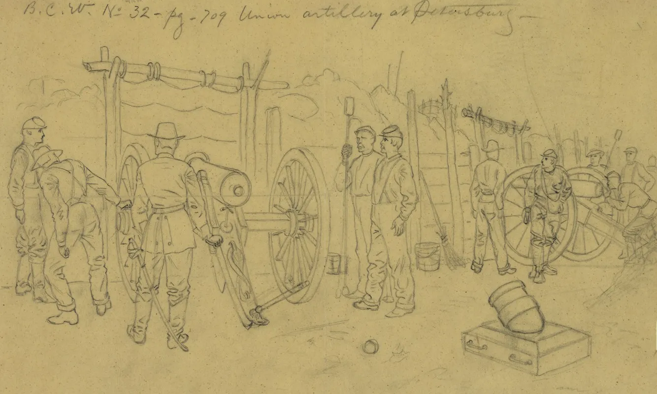 Union Artillery At Petersburg