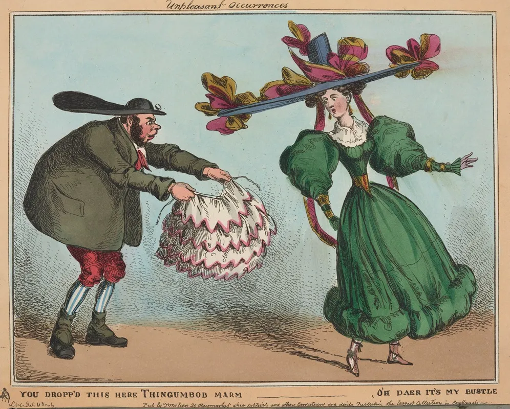 Unpleasant Occurrences Pl 1st You Droppd This Here Thingumbob Marm Oh Dear Its My Bustle