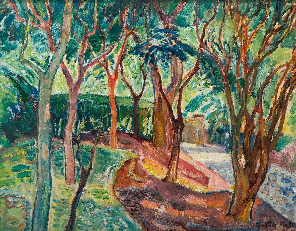 Unser Obstgarten by Leo Putz - Canvas Print