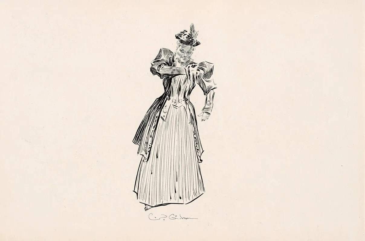 Untitled 205 by Charles Dana Gibson - Canvas Print