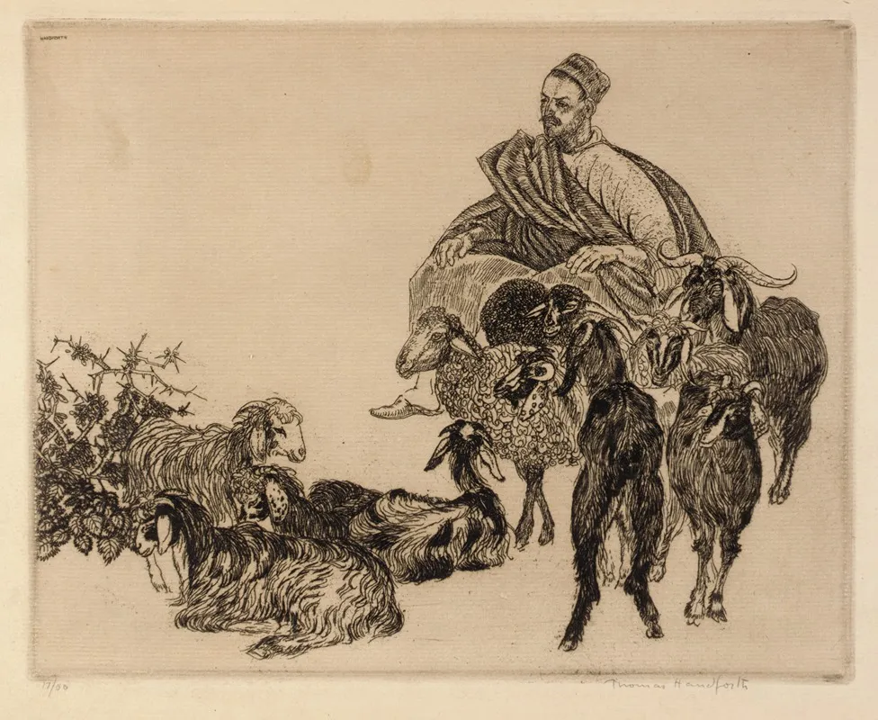Untitled Arab With Goats
