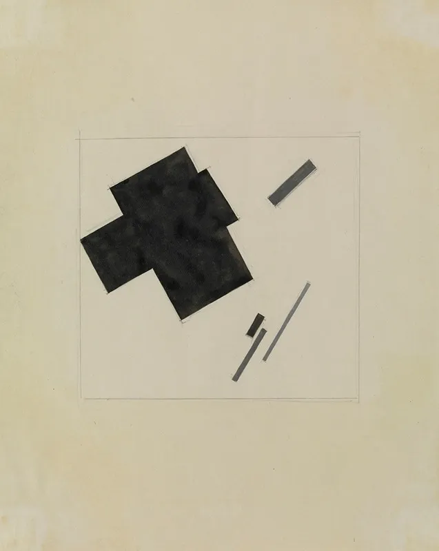 Untitled Suprematist Composition by Kazimir Malevich - Canvas Print