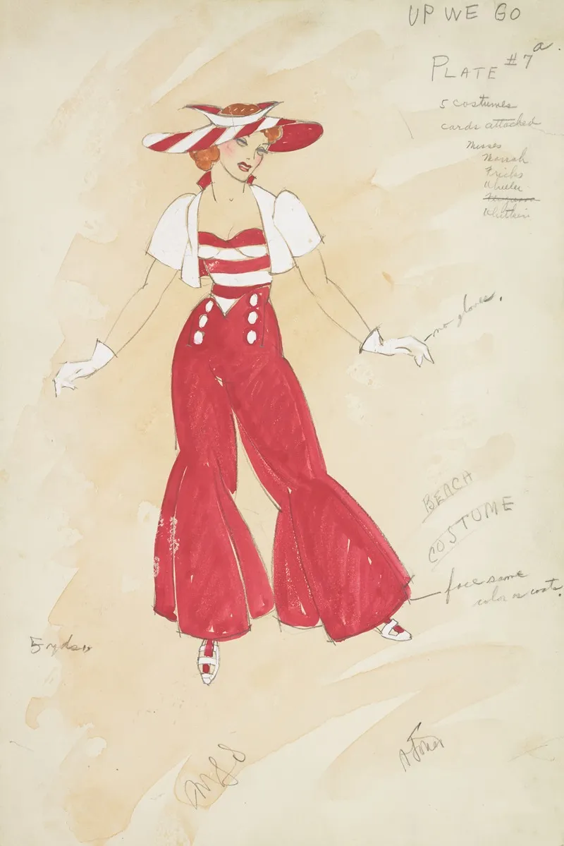 Up We Go Beach Costume by Alex Jones - Canvas Print