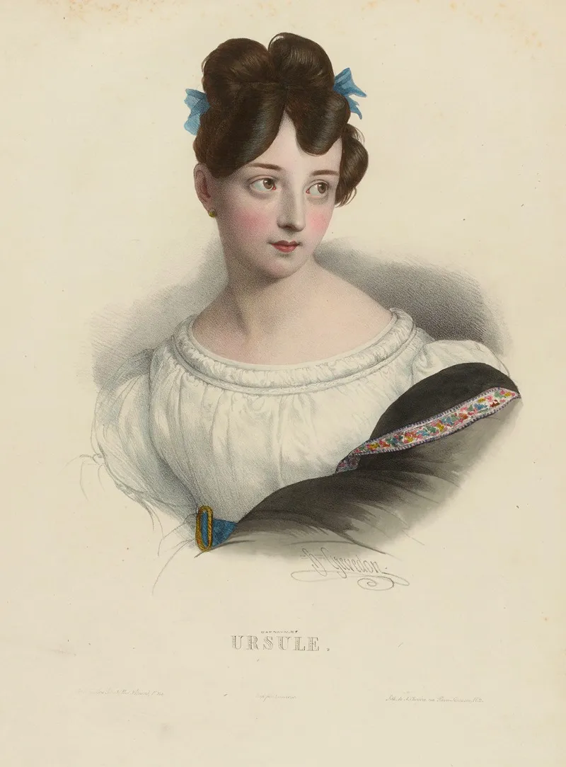 Ursule by Pierre Louis Henri Grévedon - Canvas Print