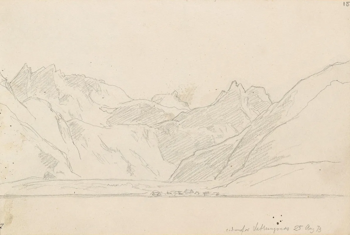 Utenfor Veblungsnes by Hans Gude - Canvas Print