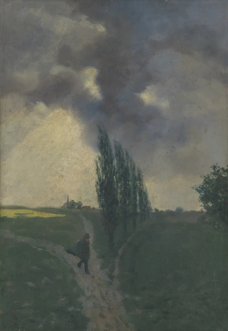 V Burke by Gustáv Mallý - Canvas Print